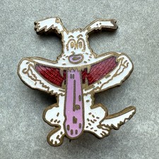 Vintage Ogri Kickstart Dog Pin Badge.