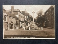 The Cenotaph High Street Arundel Sussex Vintage Postcard J27