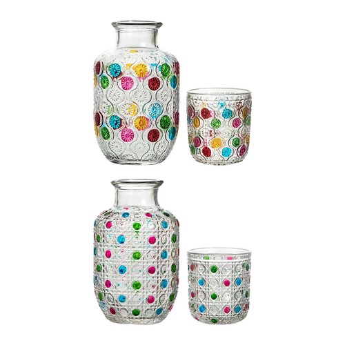 Nightstand glass pitcher - nightstand,