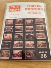 TINY SIGNS - OO GAUGE - TRAVEL POSTERS - NO 55 - LNER