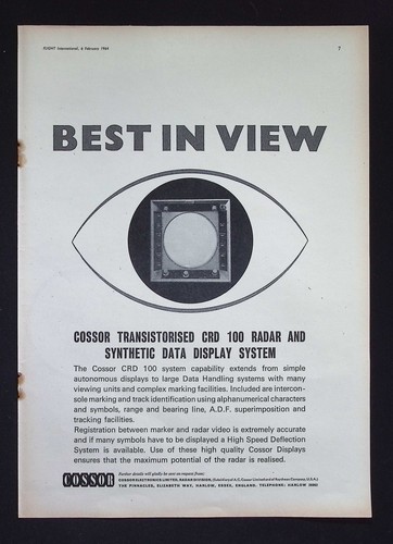 Original 1964 advert cossor - 1964,