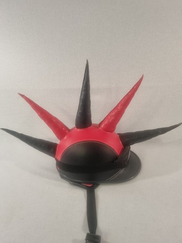 Punk warhawk spiked helmet - helmet, red