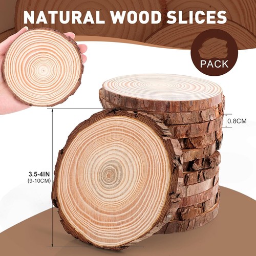Wooden slices 10cm wood - 10, 9-10cm