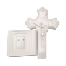 LED Light Christian Cross Ornaments Catholic Crucifix Church Home Decorations