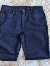 Marks And Spencer Indigo Soft Touch Stretch Smart Jeans Size 16/Short