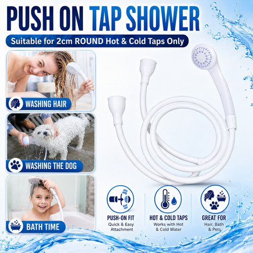 Push shower head hose - push,
