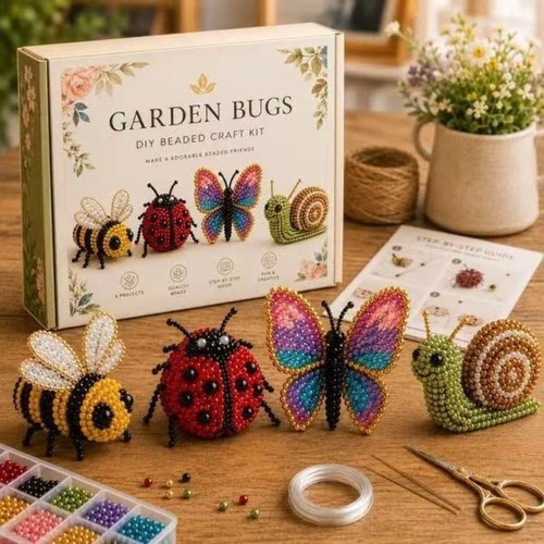 Beaded animal diy - 3d, kit