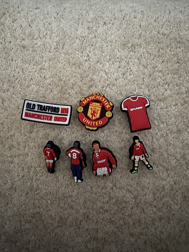 Man united croc charm set - man,