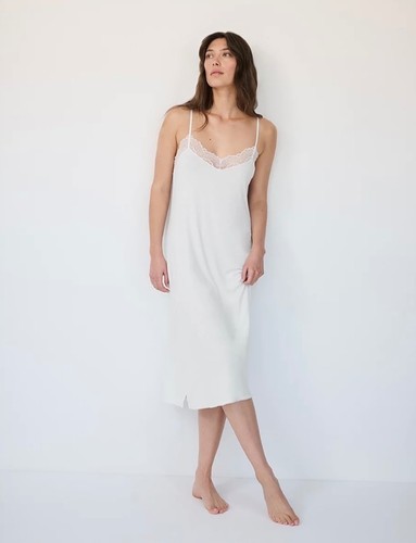 The white company jersey lace - white,