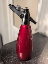 Vintage BOC Soda Syphon Red