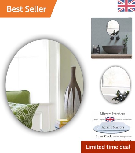 Elegant 20cm oval frameless - 20cm,