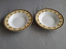 2 x Wedgwood India 1st Quality  8" Rimmed Bowls- Superb Condition