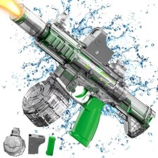 Electric Water Gun LED Toy  Auto Fire Toy Large Capacity Outdoor Kids Gift M416