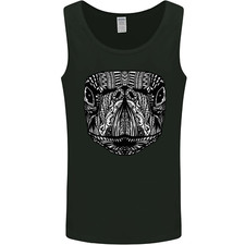 Turtle Mandala Art Tortoise Mens Vest Tank Top