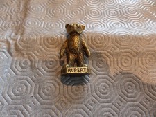 Vintage brass rupert bear 6cm - vintage,