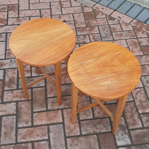 Mid century teak folding - mid-century,