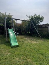 Outdoor Swing and Slide Set