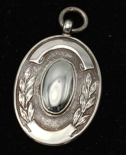Antique sterling silver fob - sterling,