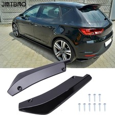 Rear Bumper Diffuser Splitter Canard Lips Gloss Black For Seat Leon Cupra MK3