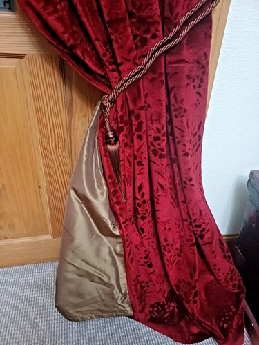 Bespoke velvet curtain dr - velvet, curtain.