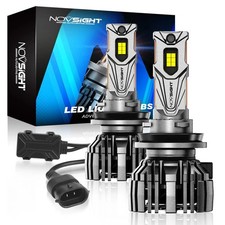 NOVSIGHT Pair H11 H8 LED Headlight Conversion Bulbs Low Beam 6500K White 30000LM