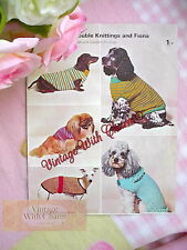 Vintage Knitting Pattern Dogs