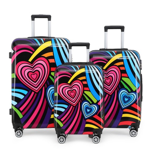 Hardside shell suitcase set - suitcase,