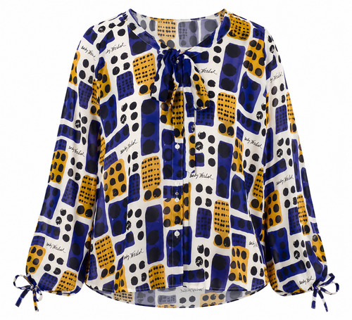 Andy warhol pussy bow shirt - andy,