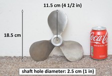 used stainless steel boat LH left hand  prop propeller - FREE DELIVERY