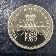 1989 £2 Two Pound Coin the Claim of Rights.  Lovely condition 