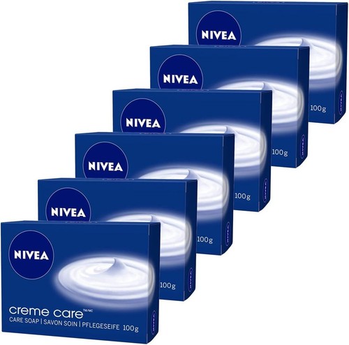 Nivea creme care soap 6x100g - nivea,