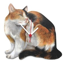 Tortoiseshell Cat Clock -
