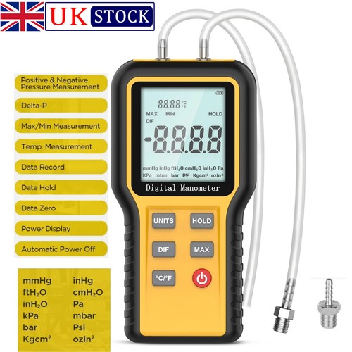 Digital manometer with lcd - digital,
