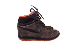 Nike Force Sky High Trainers Women's Size 5 Purple Suede 2014