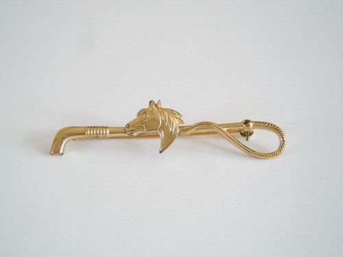 Vintage brooch gold colored - vintage,