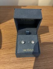 Lulea 14 Carat Gold Crystal Earrings BRAND NEW IN BOX
