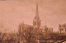 Vintage Postcard Chichester Cathedral North East King George The 5th Stamp