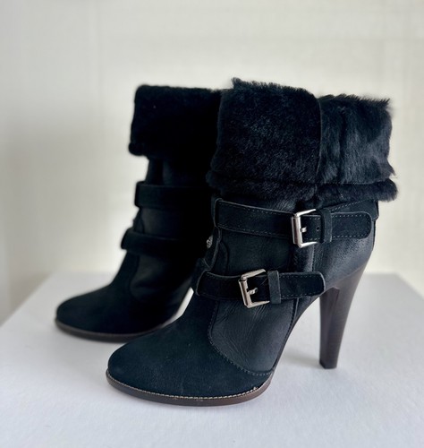 Mulberry black shearling suede - mulberry, shearling/suede