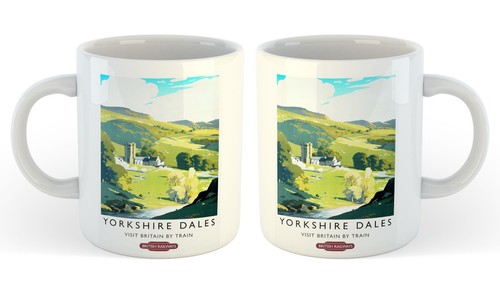 11oz ceramic mug retro railway - ceramic,