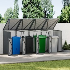 4 Wheelie Bin Storage Metal