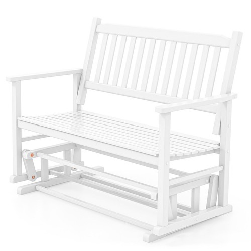 Wooden porch glider loveseat - glider,