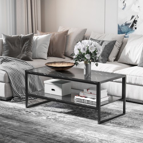 Two tier marble effect coffee - two-tier,