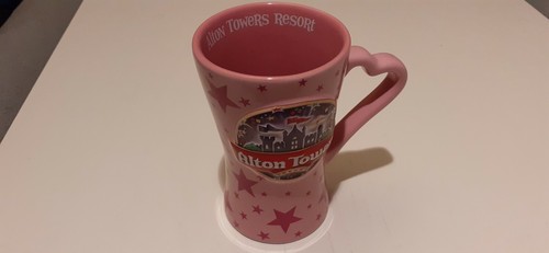 Alton towers resort mug - towers, pink