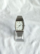 Vintage 1980s Accurist Gents Silver Tone Quartz Date Wristwatch-Running Well