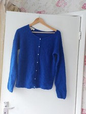 Sézane Cardigan BLUE 37% SUPER KID MOHAIR 37% BABY ALPAGA 26% POLYAMIDE NEW 