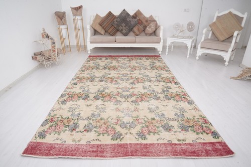 Vintage area rug large - rug,