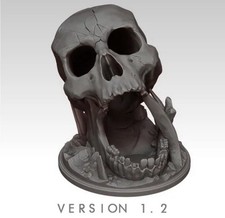 Skull Dice Tower with Spider