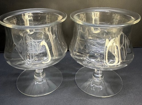 Vtg glass shrimp cocktail - shrimp,