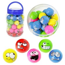 100x Tin Bouncy Smiley 38mm