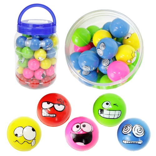 100x tin bouncy - tin, smiley
